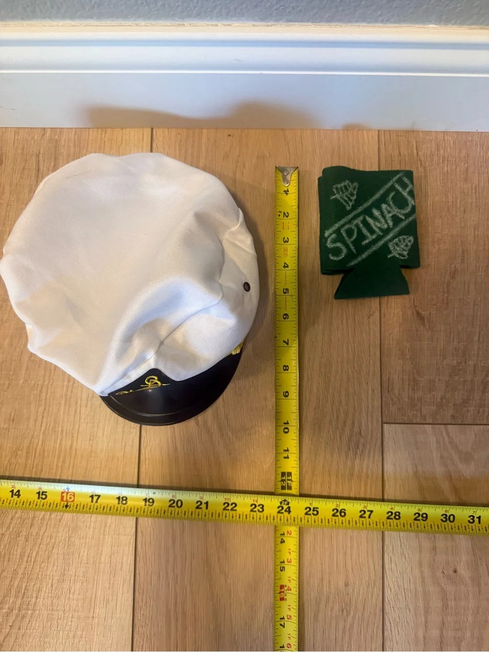 ⚓ Popeye The Sailor Man Hat & Spinach Koozie Halloween Costume Props